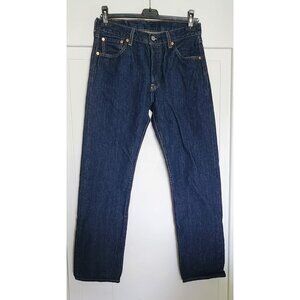 Womens Levis 501 Mid Rise Straight Leg Jeans Dark wash30W x 30L